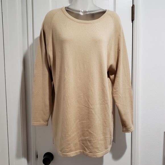 TSE Sweaters - TSE Beige Silk Cashmere Sweater